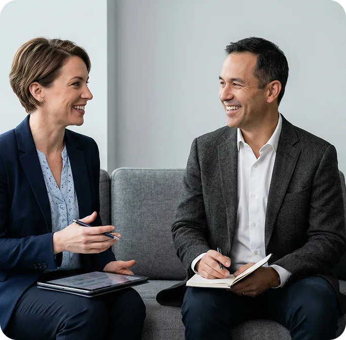Profesionales de Ekinplace en reunión de consultoría