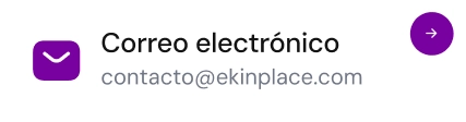 Correo electrónico de contacto: contacto@ekinplace.com