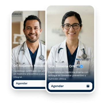 Directorio de especialistas Ekinmed: Dr. Alejandro Mendoza y Dra. Ximena Ortiz disponibles para agendar cita