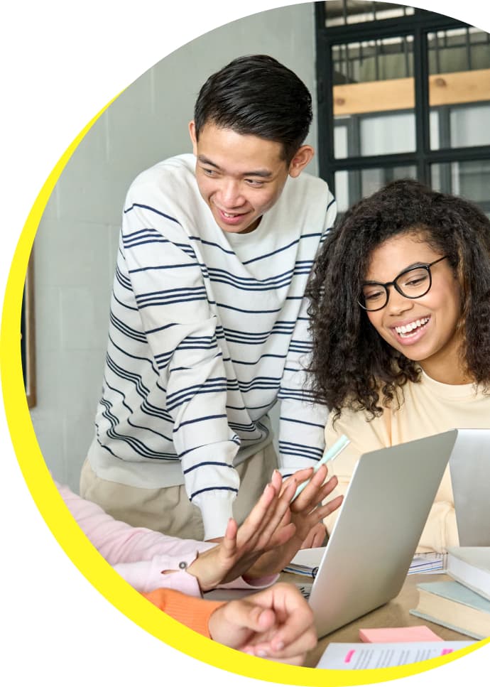 Corporate team working