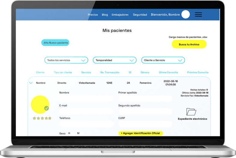 Expediente clínico electrónico Ekinplace