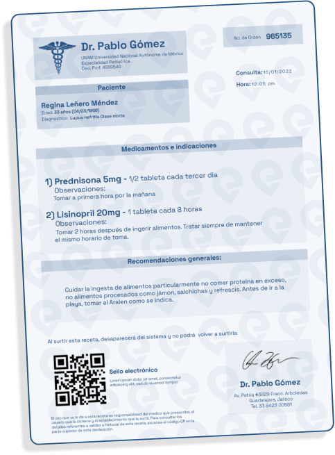 Receta Electrónica Ekinplace