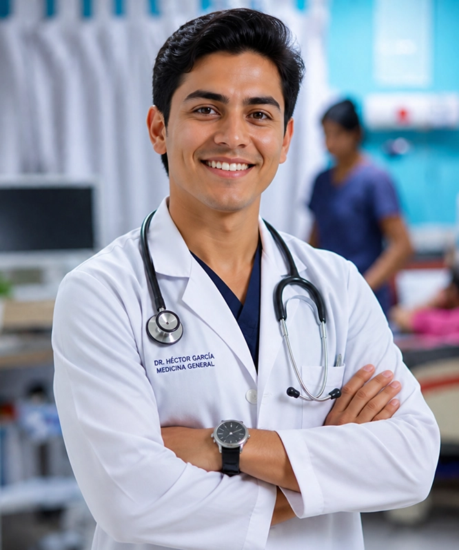 Médico profesional de confianza